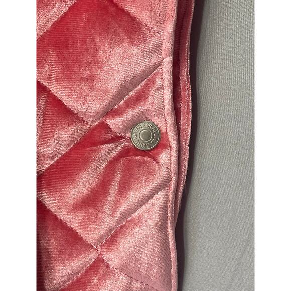 7 For All Mankind children's pink quilted hooded jacket. outerwear functional - Picture 8 of 11